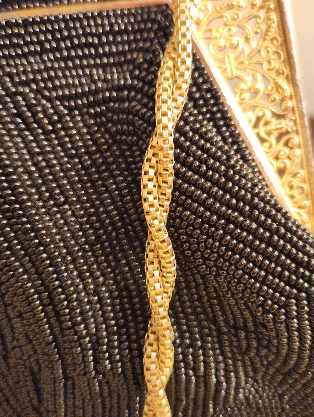 1960s Walborg Black Beaded Handbag - Picture 7 of 10